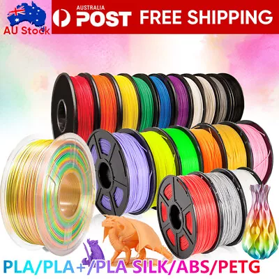 PLA+ SILK PETG PLA ABS 1.75mm 3D Printer Filament >1KG Neatly Wound Eco-friendly • $19.24